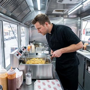 Friteuse électrique de comptoir en acier inoxydable de qualité commerciale pour usage domestique et professionnel - Product Image 5