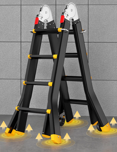 <span class=keywords><strong>Pulete</strong></span> Double face in alluminio 3 4 5 6 scale a gradini piccola scala pieghevole per uso domestico gigante piccola scala a gradini portatile - Product Image 5