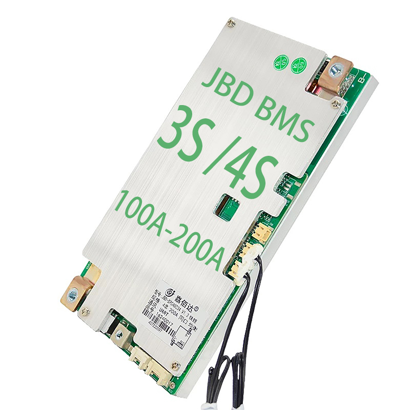 Jbd Bms Lifepo4 4S 12V 150a Smart Bms Met Uart Rs485 En Temperatuursensor Bms Lithium-Ionbatterij