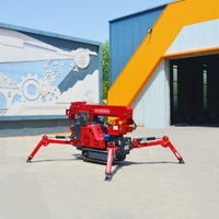 Mini-Spinnenkran Raupenhydraulik-Hebemaschine Kompakter Teleskopausleger Elektrische Hebevorrichtung Industrieausrüstung