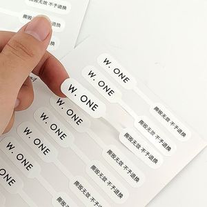 Étiquette de bijoux personnalisée avec logo imprimé, autocollante, imperméable, étiquette de prix de marque, étiquette anti-contrefaçon personnalisée pour bijoux - Product Image 4