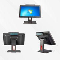 Компактная POS-система 15,6 дюйма с водонепроницаемым сенсорным экраном, все в одном, для магазинов у дома, кассовый аппарат (Mesa Para Caja Registradora)
