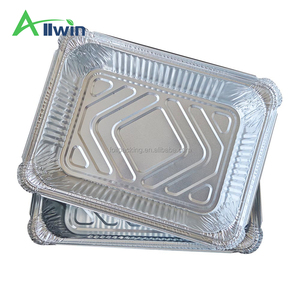 Barquettes en aluminium jetables de qualité alimentaire de marque OEM, 1100 ml, approuvées par la FDA, <span class=keywords><strong>prix</strong></span> direct d'usine, barquette en aluminium - Product Image 1