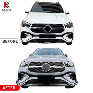 KIETUNE GLE W167 3 Pezzi <span class=keywords><strong>Splitter</strong></span> Anteriore in Plastica Nero Lucido per Mercedes-Benz GLE W167 C167 2020 2021 2022 2023 Kit Carrozzeria - Product Image 4