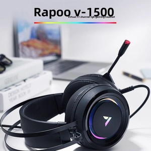 ราปู/เล่ยไป๋ VH500 ชุดหูฟังแบบมีสายเอฟเฟกต์แสง RGB การตัดเสียงรบกวนแบบแอคทีฟไมไฟฟ้าการแข่งขัน 71 ช่องสัญญาณรอบทิศทาง - Product Image 5