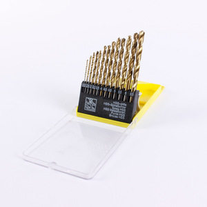 Yüksek hızlı çelik 13 adet <span class=keywords><strong>HSS</strong></span> büküm matkap ucu seti 1.5-6.5mm titanyum kaplı yuvarlak Shank için Metal ahşap plastik sondaj ağaç İşleme - Product Image 4