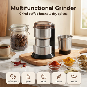 <span class=keywords><strong>Mini</strong></span> Molinillo de Café Eléctrico Portátil de 550w y 100g de Capacidad, Automático y de Alta Resistencia para el Hogar - Product Image 4