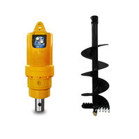 Taladro de tierra hidráulico Tornillo Pile Driver MachineEarth Auger Drive ADH4500W Earth Digger Drill Bits para perforación de agujeros High Hydrau