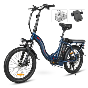 Entrepôt européen DDP CY20 Vélo électrique pliable 7 vitesses 20 pouces Pneu gras Acier au carbone Batterie au lithium Moteur sans balais 250W - Product Image 1