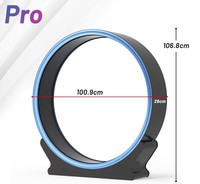 Roue d'exercice automatique intelligente en plastique LED personnalisée pour chat, grande taille, pour intérieur, piste antidérapante, avec système de verrouillage, tapis de course interactif pour animaux de compagnie