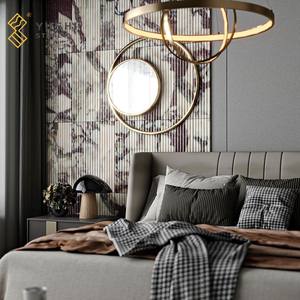 YUSHI 아파트용 혼드 마감 벽 디자인 럭셔리 모던 이탈리안 플루티드 엣지 칼라카타 비올라 대리석 타일 - Product Image 4