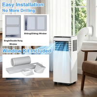 Petit climatiseur portable split 7000 BTU, mode veille, ultra silencieux 39 dB, réfrigérant R290 pour appartements en France