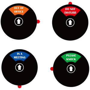 Do Not Disturb Door Sign Acrylic 5 Inch Adhesive Water Resistant Privacy Indicator For Office Meeting Room - Product Image 5