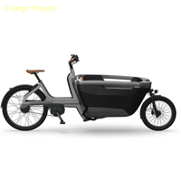 Vélo cargo électrique homologué CE, 2 roues, moteur 250W, vélo cargo électrique à pédales, boîte en bois courbée, vélo cargo familial