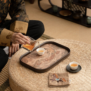 Irregular Quick-Drying <b>Tea</b> <b>Tray</b> With Chinese Art Design For Kung Fu <b>Tea</b> Set - Product Image 4