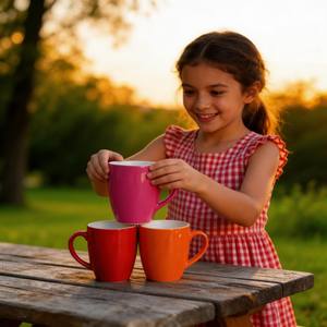 Nouveaux produits – Tasses en céramique vertes effet laqué, style Dollar <span class=keywords><strong>Store</strong></span>, marque HARVIT, design minimaliste, origine Shandong - Product Image 4