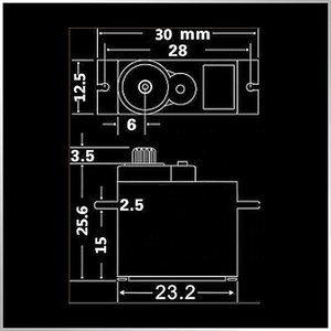 <span class=keywords><strong>KINGMAX</strong></span> KM2065 17 กรัม 3.5 กิโลกรัม ดิจิตอล มินิ เซอร์โว กันน้ำ สำหรับเฮลิคอปเตอร์ เครื่องบินปีกตรึง ใช้ร่วมกับเซอร์โว Traxxas 2065 ได้ - Product Image 4