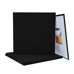 Phoenix Low Price 12*12 Inch Medium Grain Black Small Paint Artist Printed Canvas Board