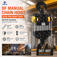 Palans à chaîne manuels multifonctions DELE DF-30, capacité de 30 tonnes, pour levage, traction et tensionnement industriels