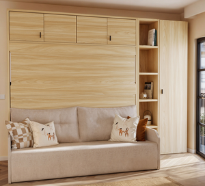 <span class=keywords><strong>Cama</strong></span> Plegable Moderna Hecha a Medida con Escritorio y Armarios de Almacenamiento - Product Image 3