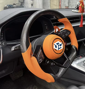 Volant en fibre de carbone personnalisé pour <span class=keywords><strong>Audi</strong></span> A1 A3 A4 A5 A6 A7 <span class=keywords><strong>RS</strong></span> R8 S3 8V B8 B9 S4 Q3 Q8 TT Sports <span class=keywords><strong>Rouge</strong></span>, y compris A8 RS5 - Product Image 3