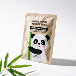 Masque anti-rides Olive Farm Animal Panda, formule K-Beauty, soin quotidien de la peau, tous types de peau - Product Image 1