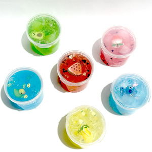 CHENXI 70ML <b>Jelly</b> Cube Crunchy Transparent <b>Crystal</b> Slime Kit 6 Colors Educational Party Gift DIY Making Slime Toys 14+ - Product Image 6