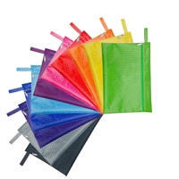 Pochette de classement portable A4/A5 personnalisée avec fermeture éclair, en tissu Oxford PVC imperméable gaufré, impression de logo personnalisée pour documents de papeterie