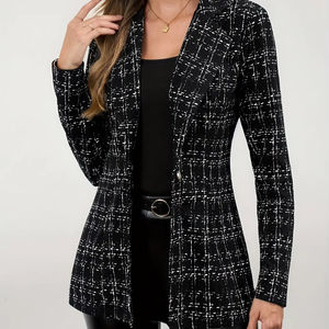 Nuovo abito europeo americano tinta unita giacca a maniche lunghe da <span class=keywords><strong>donna</strong></span> abbottonata pendolarismo elegante abito da <span class=keywords><strong>donna</strong></span> - Product Image 2