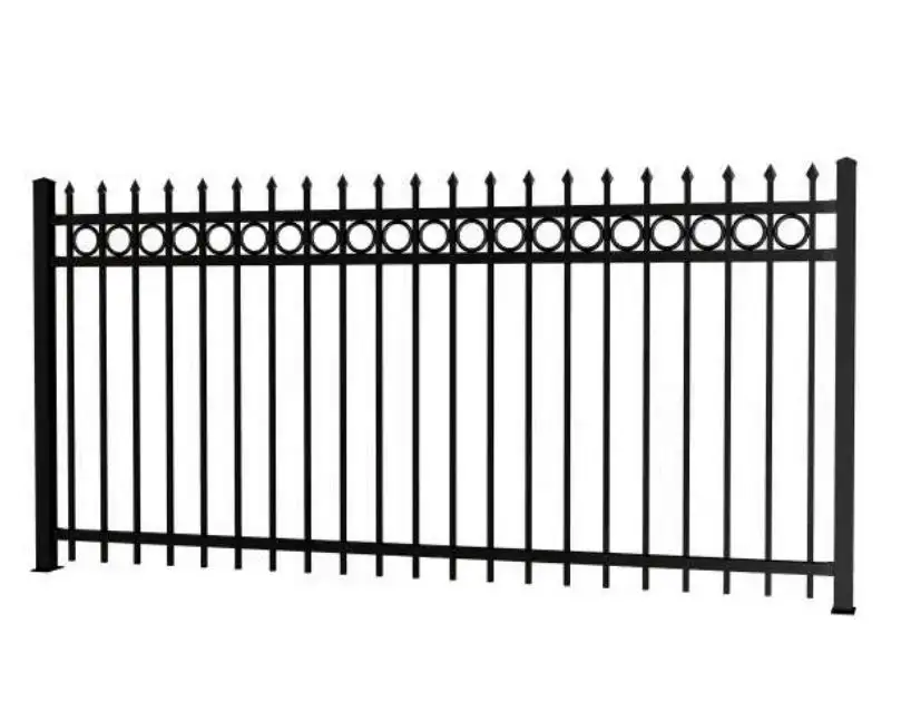 Zink Stahl Eisen Mesh Zaun Stahl Zaun und Tor und Zaun dekorativ
