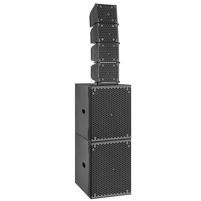 8 Inch Coaxial Active PA Speaker System with 18 Inch Powered Subwoofer DSP Hi-Res Audio & Durable Design for Stage Events