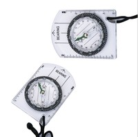 Boussole multifonctionnelle professionnelle, équipement d'extérieur pour le désert, boussole, règle d'échelle, mesure du gibier