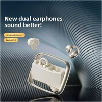 Écouteurs 4-en-1 rotatifs intra-auriculaires à clipser, conception sans fil, réduction du bruit et ajustement personnalisé ; Modèle OWS double oreille, best-seller