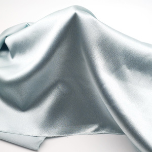 Phong cách mới tốt Xếp Nếp Polyester Spandex sáng bóng mịn căng kim cương satin vải - Product Image 2