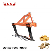 Machine à récolter le manioc et les patates douces à double rangée montée sur tracteur, prix d'usine