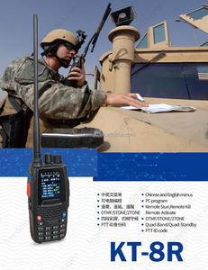 Qyt <span class=keywords><strong>UHF</strong></span> VHF KT-8R chuyên nghiệp FM thu phát 5W Walkie-Talkie Quad Band hai chiều cho màn hình màu hiển thị 1000-1500mAh pin - Product Image 6