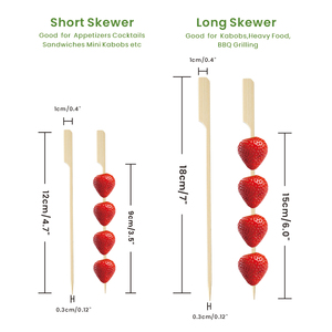 Chất lượng cao biểu tượng tùy chỉnh xiên tre tre dùng một lần mái chèo Pick xiên - Product Image 2