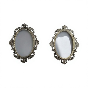 Set Of 2 Iron Metal <b>Photo</b> <b>Frame</b> With <b>Black</b> Finish Perfect For Home Gallery Walls And Office Living Rooms Decor Picture <b>Frames</b> - Product Image 1