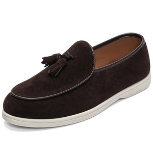 Mocassins en cuir artificiel pour hommes, chaussures <span class=keywords><strong>bateau</strong></span> fantaisie, mocassins décontractés pour hommes - Product Image 6