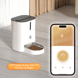 Alimentador automático para mascotas con capacidad de 3L Versión básica Nuevo diseño Control de aplicación móvil Cuencos para gatos de acero inoxidable Alimentado por carga - Product Image 2