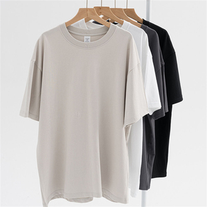 KingSen Custom Logo Lightweight Quick Dry T Shirt 100% Cotton Breathable Oversized Loose Fit Men's Crewneck <b>Tee</b> - Product Image 1