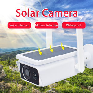 Caméra de <span class=keywords><strong>surveillance</strong></span> solaire étanche pour extérieur, caméra IP Wifi <span class=keywords><strong>360</strong></span> <span class=keywords><strong>degrés</strong></span>, caméra de sécurité Wifi CCTV, ampoule avec haut-parleur - Product Image 3