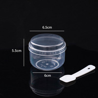 Récipient à pouding rond en plastique transparent jetable personnalisé coupe à gâteau pouding avec couvercle