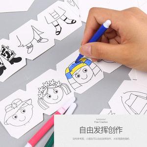 Manualidad de pintura acuarela giratoria DIY para niños, juguete educativo para colorear y dibujar con bolígrafos gratis - Product Image 2