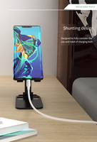 Support de téléphone pliable de qualité supérieure, support de téléphone et de tablette de bureau réglable en hauteur et en angle, berceau pour téléphone