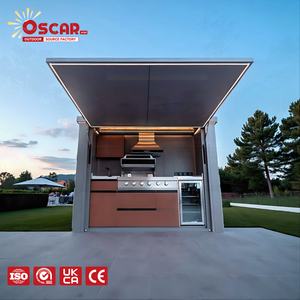 Akrilik Kaplamalı Mutfak Çelik Tezgahı, Barbekü Tezgahı, Bahçe Veranda Piknik Özellikleri, Lavabo, Çekmece, Musluk, Dış Mekan Mutfağı - Product Image 1