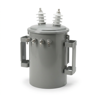 Transformateur de distribution monophasé conventionnel 50 kVA 23 kV/0,46 kV à réservoir cylindrique