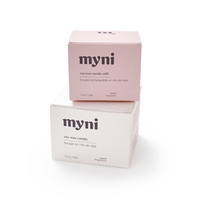 Boîte d'emballage de bougies en papier kraft blanc personnalisée de haute qualité, boîte de luxe avec logo