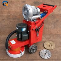 Outil de rénovation de sols commerciaux QS, fonctionnement manuel, moteur 3-4KW 380V, ponceuse à béton sans poussière avec aspiration intégrée haute performance