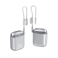 Mini Power Bank 10000mAh, charge rapide 22.5W, chargeur portable, câble intégré, écran numérique, taille de poche, Powerbank pour iPhone 16